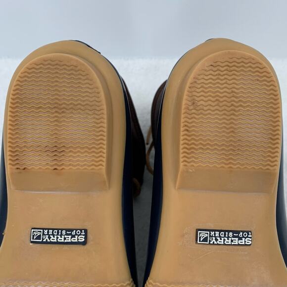 Sperry Top Sider Women's Sz. 9 Duck Boots Blue Waterproof Zip STS91175 Rubber - Picture 10 of 12